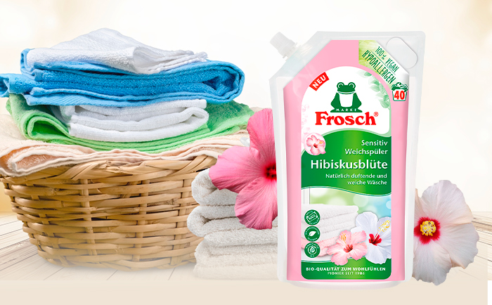Кондиционер для белья Frosch с экстрактом гибискуса