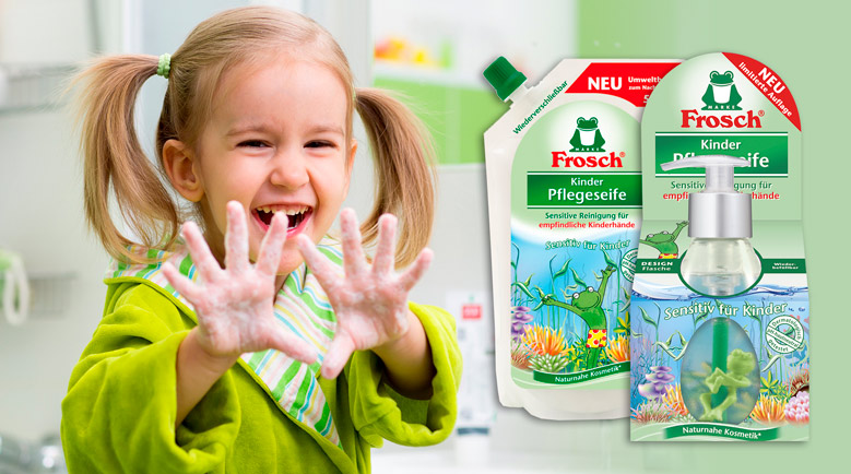 Гипоаллергенное детское мыло Frosch