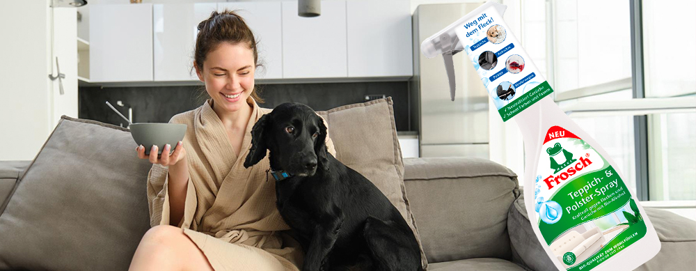 Пенный пятновыводитель для ковров и обивки Frosch 500 мл — выгодные оптовые поставки