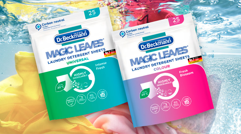 Новое стиральное средство Magic Leaves от Dr.Beckmann