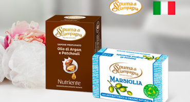 Мыло натуральное из Италии. Spuma di Sciampagna