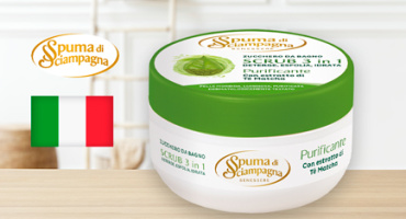Новинка от Spuma di Sciampagna. Скраб для тела сахарный очищающий Матча