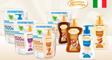 Антибактериальное жидкое мыло Spuma di Sciampagna. Новинка из Италии