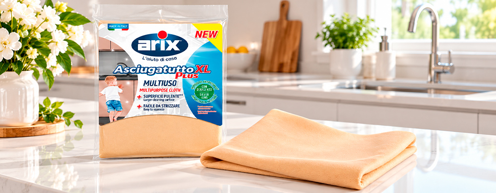 Универсальная ткань XL с ионами серебра Arix — оптом от EUROMARKET Универсальная ткань XL с ионами серебра Arix — оптом от EUROMARKET